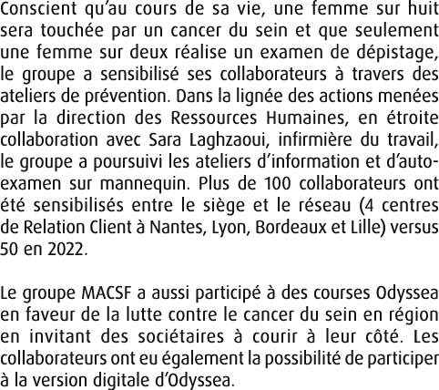 Conscient qu’au cours de sa vie, une femme sur huit sera touch e par un cancer du sein et que seulement une femme sur...