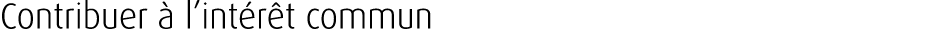 Contribuer  l’int r t commun