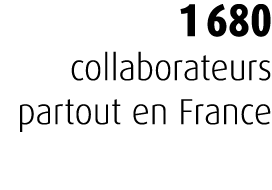 1 680 collaborateurs partout en France