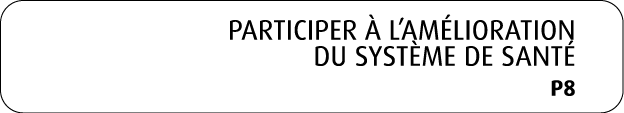 Participer  l’am lioration du syst me de sant  P8