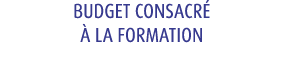 Budget consacr   la formation 