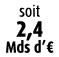 soit 2,4 Mds d’€