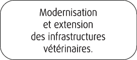 Modernisation et extension des infrastructures v t rinaires.