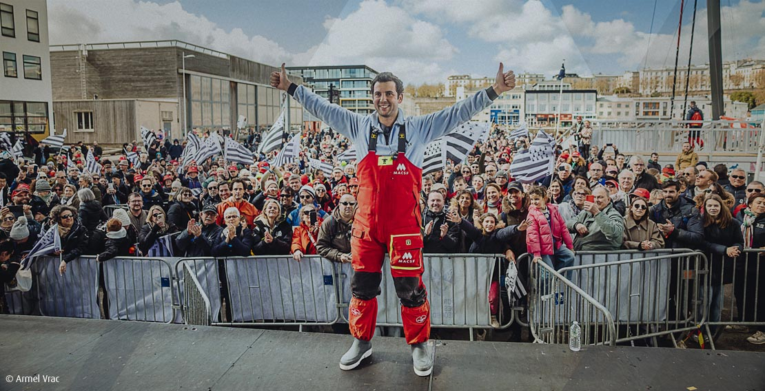 Guirec Soudée revient sur son record du tour du monde à l’envers à bord de l’Ultim MACSF