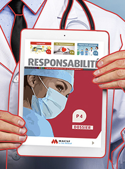 Un médecin tenant une tablette - MACSF