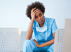 Infirmière déprimée