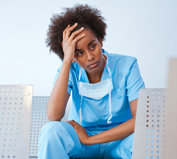 Infirmière déprimée