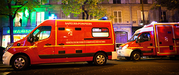 Intervention de nuit des pompiers - MACSF