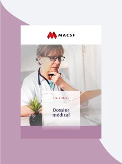 Livre blanc : le dossier médical - MACSF