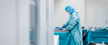 Soignant hopital opération