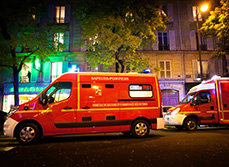 Intervention de nuit des pompiers - MACSF