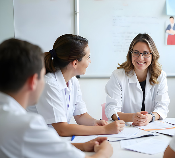 Une équipe médicale en réunion - MACSF