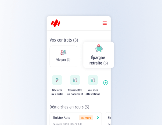 Nouveau design pour l'appli MACSF