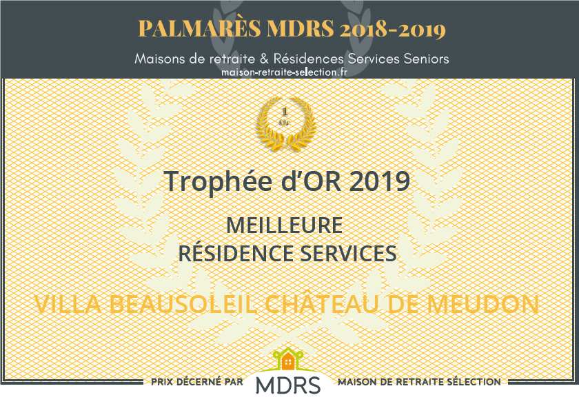 Trophée d'or villa beausoleil meudon senior MACSF