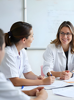 Une équipe médicale en réunion - MACSF