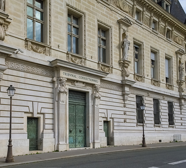 Façade du Tribunal correctionnel de Paris - MACSF