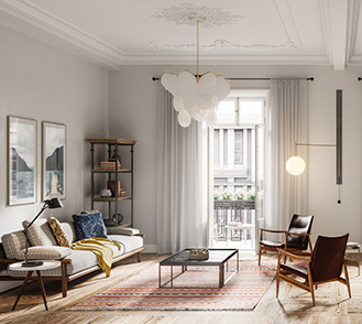 Design intérieur moderne de salon - MACSF