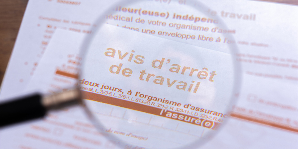 nouveau formulaire arret travail papier assurance maladie