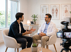 Un médecin influenceur filme son entretien avec un journaliste - MACSF