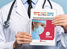 Un médecin tenant une tablette - MACSF