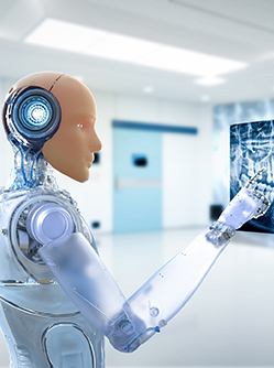 Un robot IA point une radiographie dentaire - MACSF