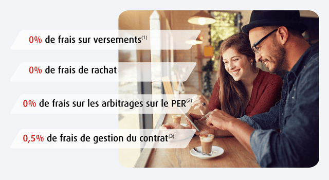 principaux frais des contrats épargne retraite MACSF 0% de frais sur versement 0% de frais de rachat 0% de frais sur les arbitrages sur le PER 0,5% de frais de gestion