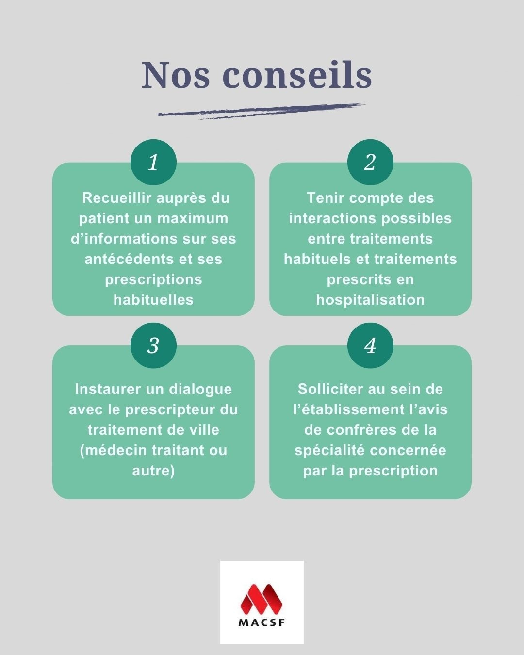 Infographie traitements habituels des patients hospitalisés