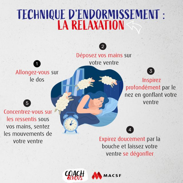 La technique d'endormissement : la relaxation